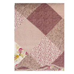 Bedsprei bloemetjes paars 1 persoons 180*230