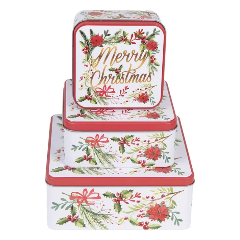 Blikken set (3) Merry Christmas