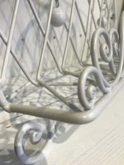 Boekenstandaard wit met vogeltje