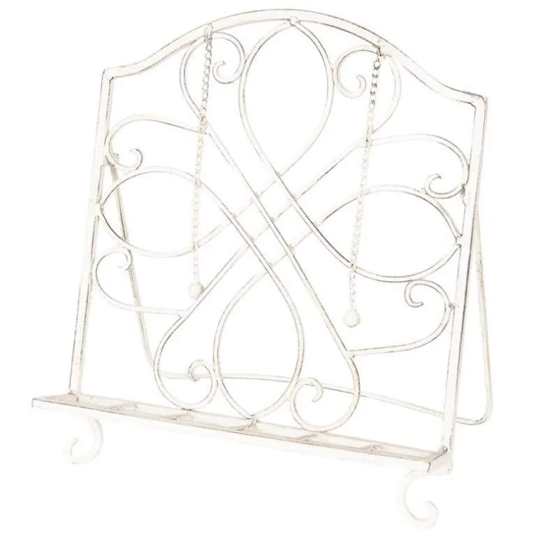 Boekstandaard Brocante look wit