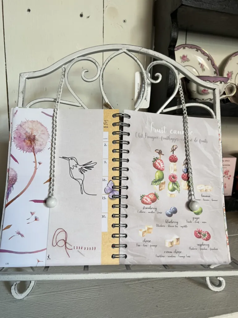 Boekstandaard Brocante look wit