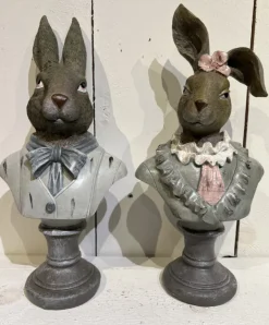 Borstbeeld mevrouw konijn 12*32