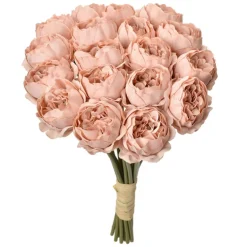 Bosje met 18 roze ranonkels 30cm