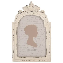 Brocante fotolijst wit 13*18