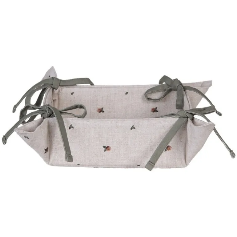 Broodmandje haas en roosjes groen