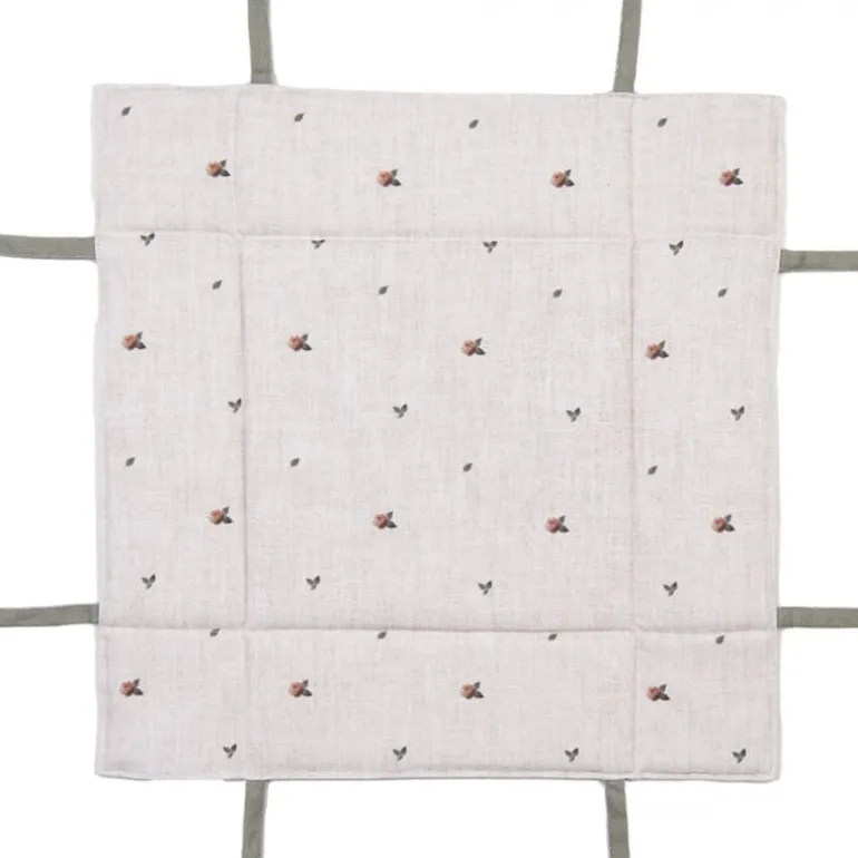 Broodmandje haas en roosjes groen