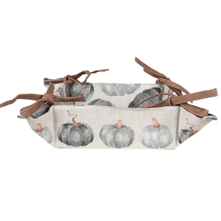 Broodmandje pompoen grijs