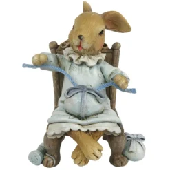 Bunny zittend op stoel