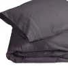 Camilla percal dekbedovertrek antraciet 240*220