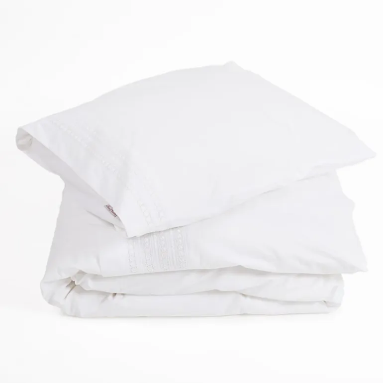 Camilla percal dekbedovertrek wit 240*220