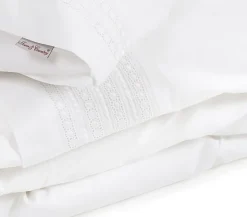 Camilla percal dekbedovertrek wit 240*220