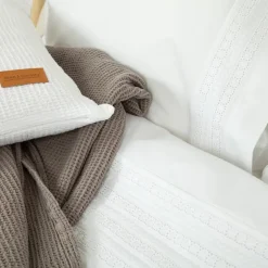 Camilla percal dekbedovertrek wit 240*220