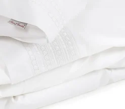 Camilla percal dekbedovertrek wit 140*220