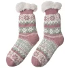 Dames Huissokken one size winter roze