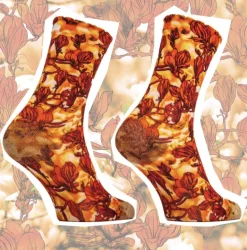 Dames sokken herfst bloesem mt. 36-38