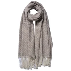 Dames wintersjaal beige