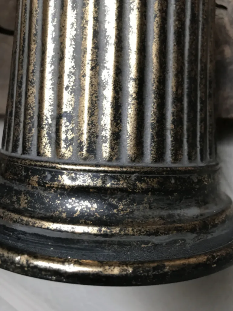 Decoratie bel bronskleur 16*16