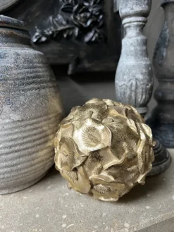 Decoratie bol goudkleur 10cm