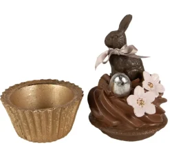 Decoratie doosje cupcake met konijntje