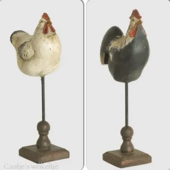 Decoratie haan op voet