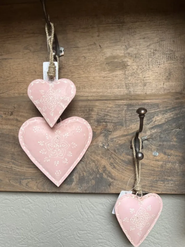 Decoratie hanger ijzeren hart 9*2*9