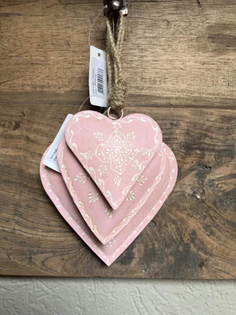 Decoratie hanger ijzeren hart 9*2*9