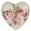 Decoratie hart met roosjes 8*8*4