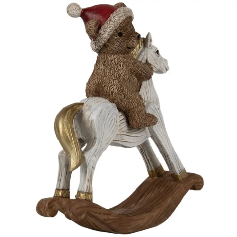 Decoratie hobbelpaard met beertje