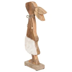 Decoratie houten konijn meisje 18*6*40
