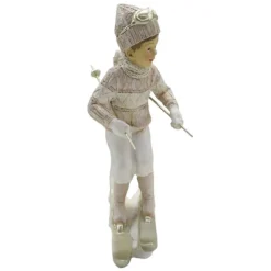 Decoratie jongen op ski’s