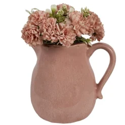 Decoratie kan roze keramiek  17 cm