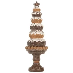 Decoratie kerstboom bruin 11*33