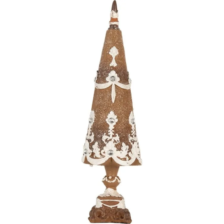 Decoratie kerstboom bruin 10*38
