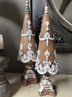 Decoratie kerstboom bruin 10*38