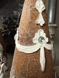 Decoratie kerstboom bruin 10*38