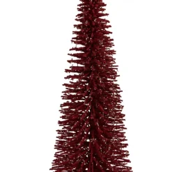Decoratie kerstboom hout rood 20*50