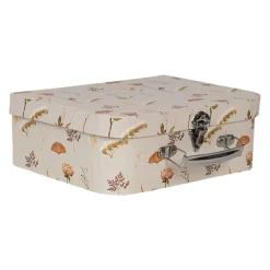 Decoratie kofferset (3) droogbloemen