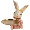 Decoratie konijn met dienblad 27*24*30