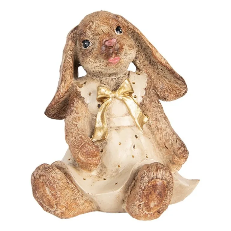 Decoratie konijn met overgooier en strik