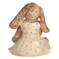 Decoratie konijn met overgooier en strik