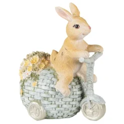 Decoratie konijn op driewieler