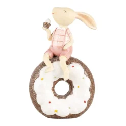 Decoratie konijntje op donut