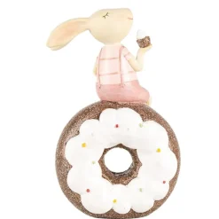 Decoratie konijntje op donut