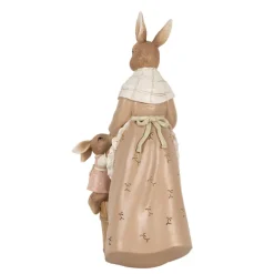 Decoratie moeder konijn met kleintje 13*7*23