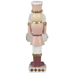 Decoratie notenkraker roze Merry Christmas