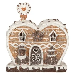 Decoratie peperkoekhuisje hart LED 18*10*19