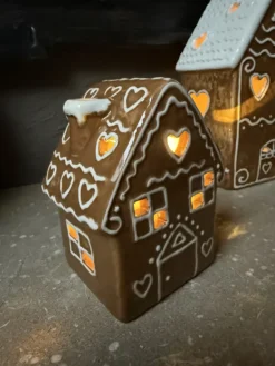 Decoratie peperkoekhuisje LED 8*6*11