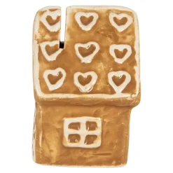 Decoratie peperkoekhuisje kaarthouder 5*4*6