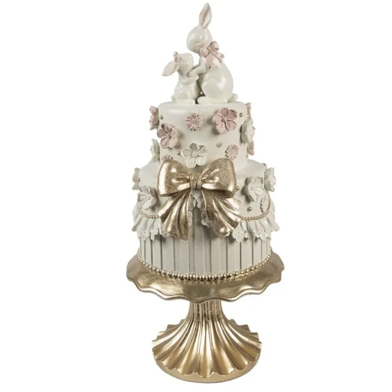 Decoratie taart met gouden strik 20*45