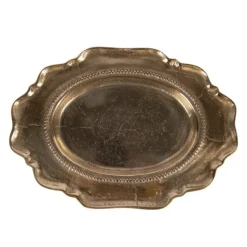 Decoratieve schaal ovaal goudkleur 31*22*3